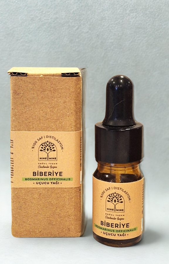 %100 Saf ve Doğal Biberiye Uçucu Yağı 5 ml - Nine And Mine Doğal Yaşam