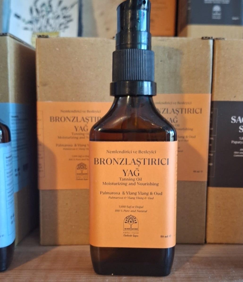 %100 Saf ve Doğal Bronzlaştırıcı Yağ 50 ml - Nine And Mine Doğal Yaşam