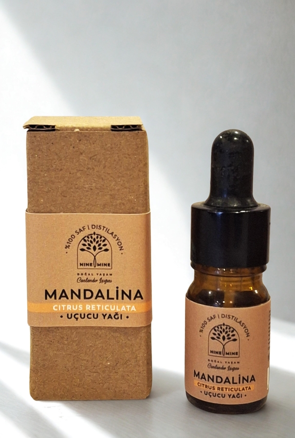 %100 Saf ve Doğal Mandalina Uçucu Yağı 5 ml - Nine And Mine Doğal Yaşam