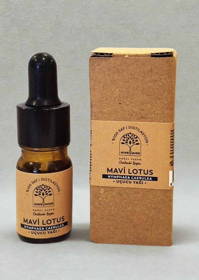 %100 Saf ve Doğal Mavi Lotus Uçucu Yağı 5 ml - Nine And Mine Doğal Yaşam