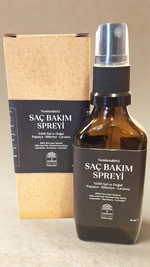 %100 Saf ve Doğal Nemlendirici Saç Bakım Spreyi Papatya-Biberiye-Lavanta - Nine And Mine Doğal Yaşam