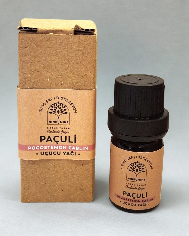 %100 Saf ve Doğal Paçuli Uçucu Yağı 5 ml - Nine And Mine Doğal Yaşam