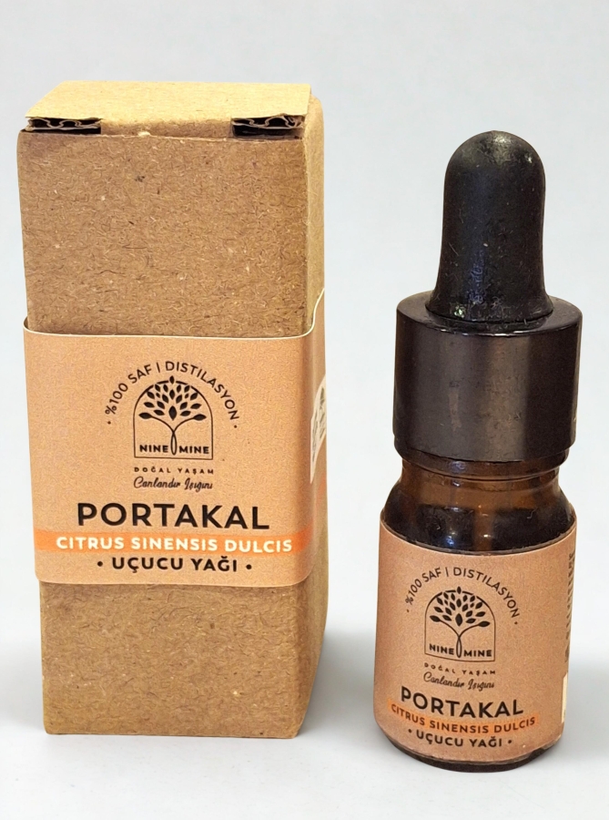 %100 Saf ve Doğal Portakal Uçucu Yağı 5 ml - Nine And Mine Doğal Yaşam