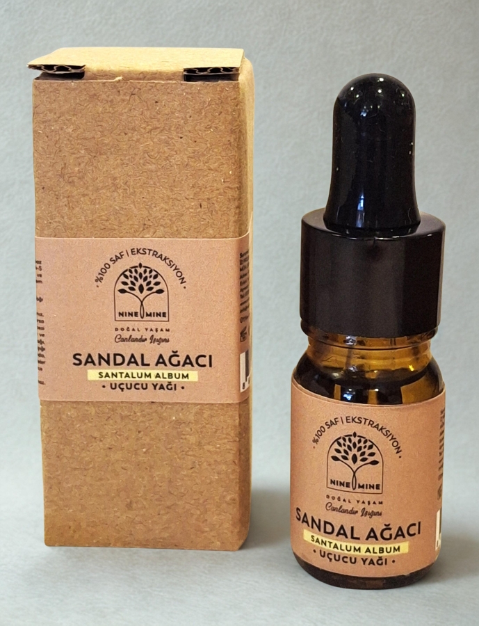 %100 Saf ve Doğal Sandal Ağacı Uçucu Yağı 5 ml - Nine And Mine Doğal Yaşam