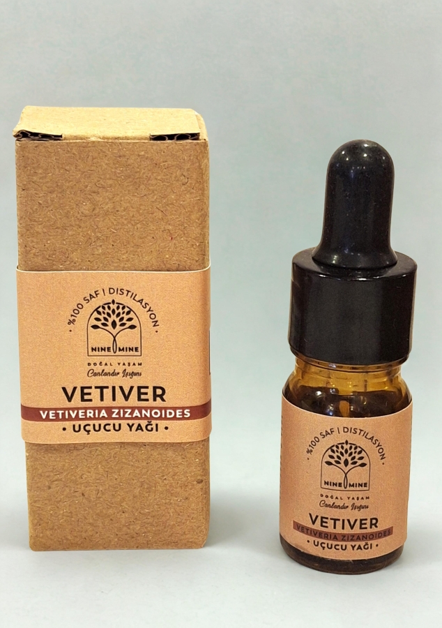 %100 Saf ve Doğal VETIVER UÇUCU YAĞI - Nine And Mine Doğal Yaşam