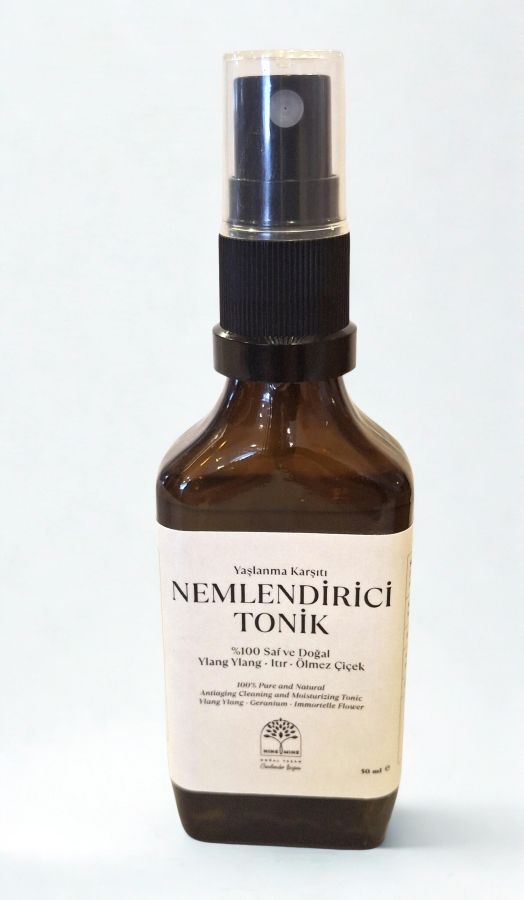 %100 Saf ve Doğal Yaşlanma Karşıtı Nemlendirici Tonik Ylang Ylang - Itır - Ölmez Çiçek - Nine And Mine Doğal Yaşam