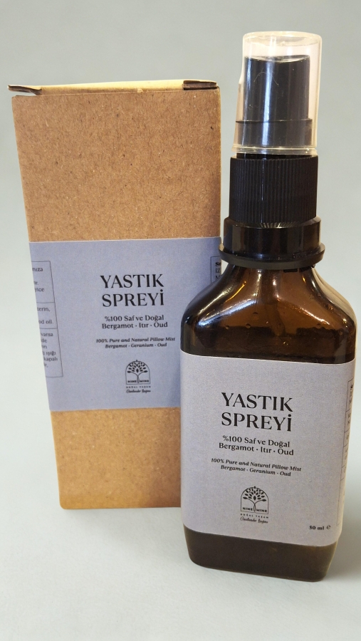 %100 Saf ve Doğal Yastık Spreyi - Bergamot-Itır-Oud - Nine And Mine Doğal Yaşam