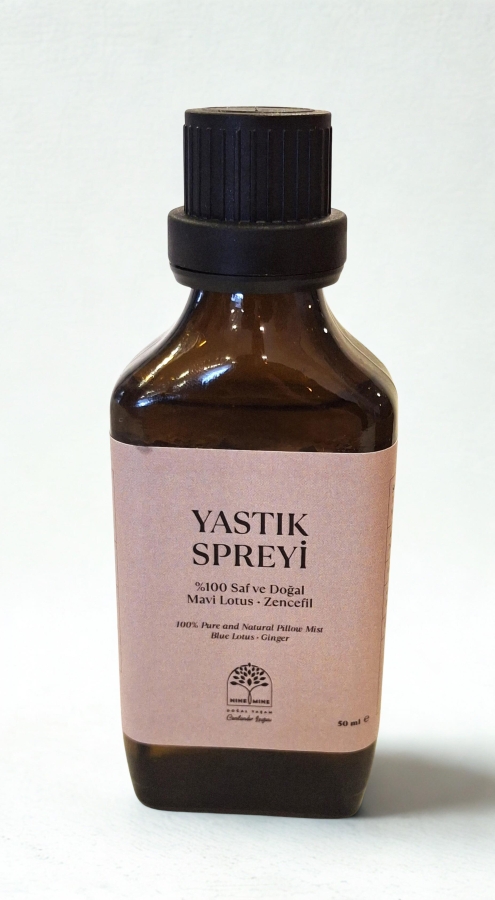 %100 Saf ve Doğal Yastık Spreyi Mavi Lotus - Zencefil - Nine And Mine Doğal Yaşam