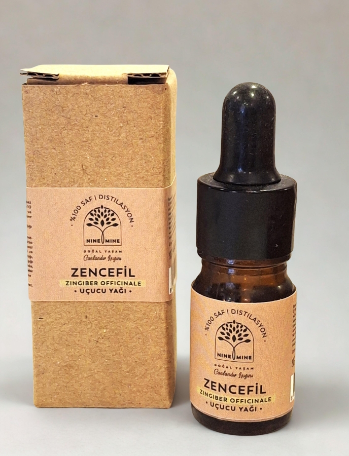 %100 Saf ve Doğal Zencefil Uçucu Yağı 5 ml - Nine And Mine Doğal Yaşam
