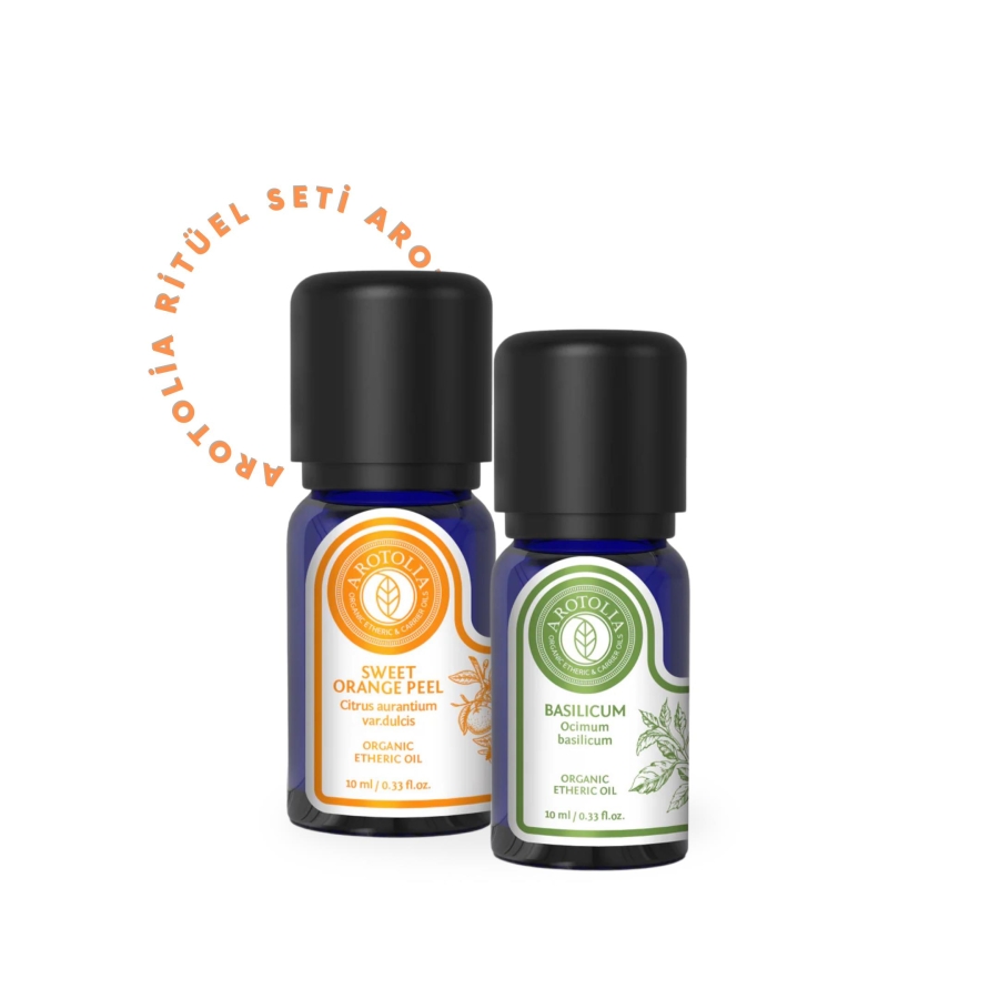 Arotolia Ritüel Seti (Tatlı Portakal Kabuğu & Fesleğen Uçucu Yağ) - Arotolia