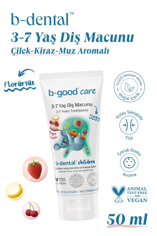 b-good care 3-7 Yaş Diş Macunu | Florürsüz - b-good care