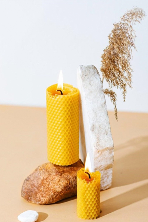 Doğal Balmumu Kare Mum - Root Aromaterapi