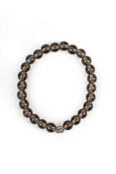 Dumanlı Kuvars Doğal Taş Gümüş Bileklik - Therapium Naturalis