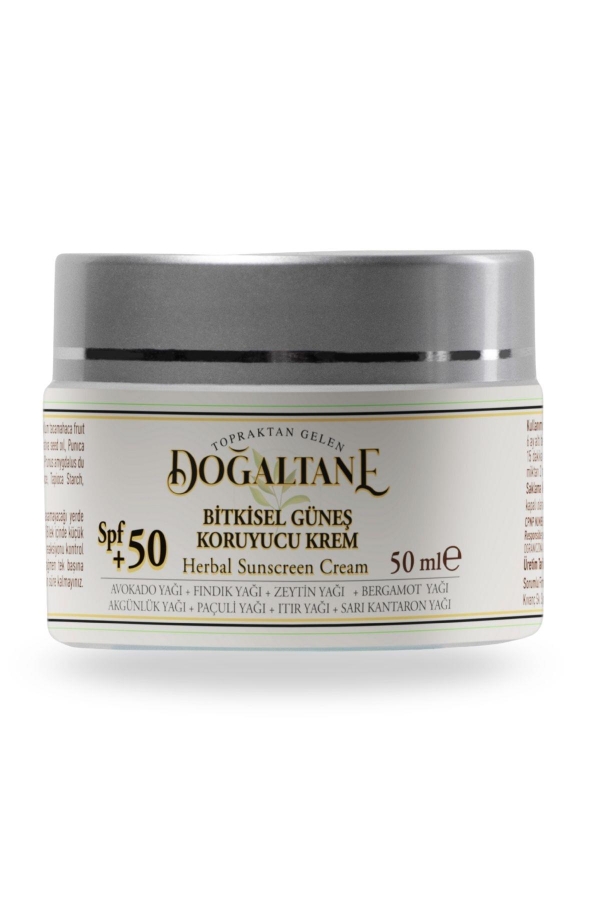 Güneş Kremi SPF 50+ – Tüm Cilt Tipleri | %100 Doğal & Vegan – 50 ml - Doğaltane