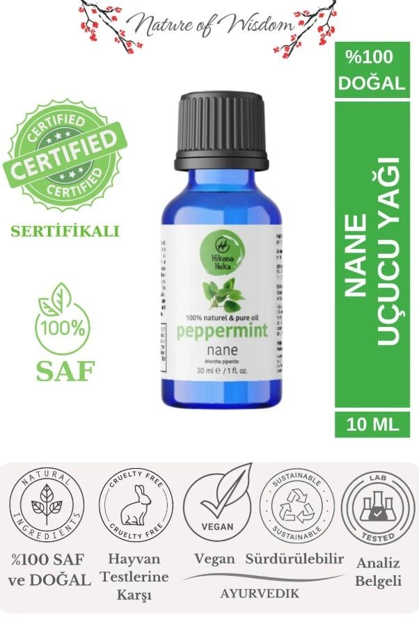Hikona Heka Nane Uçucu Yağı (PEPPERMİNT ESSENTİAL OİL) %100 Saf Ve Doğal 30 ml - Hikona Heka