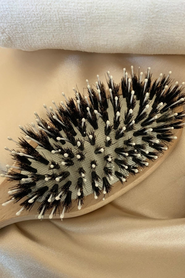 Kayın Ağacı Tarak Doğal Kıllı Saç Açma Fırçası Saç Derisi Masajı - Therapium Naturalis