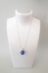 Kokulu Cam Top Kolye Lacivert - Therapium Naturalis