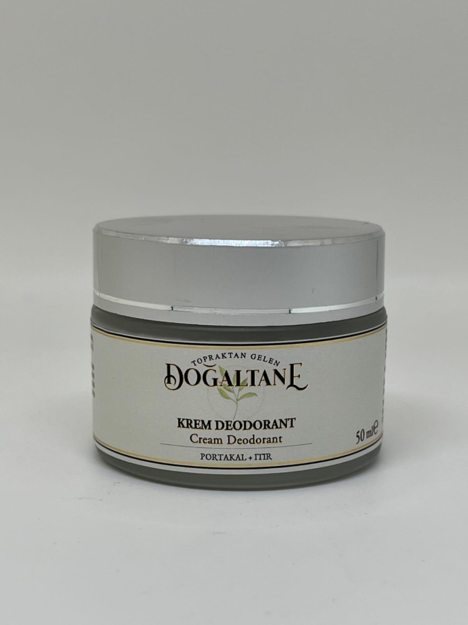 Krem Deodorant/Portakal-Itır 50ml(Aluminyum İçermez + Doğal Yağlar) - Doğaltane