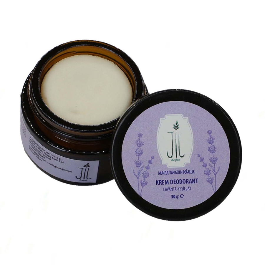 Lavanta Yeşilçay Krem Deodorant - 30ml - Jil Doğal