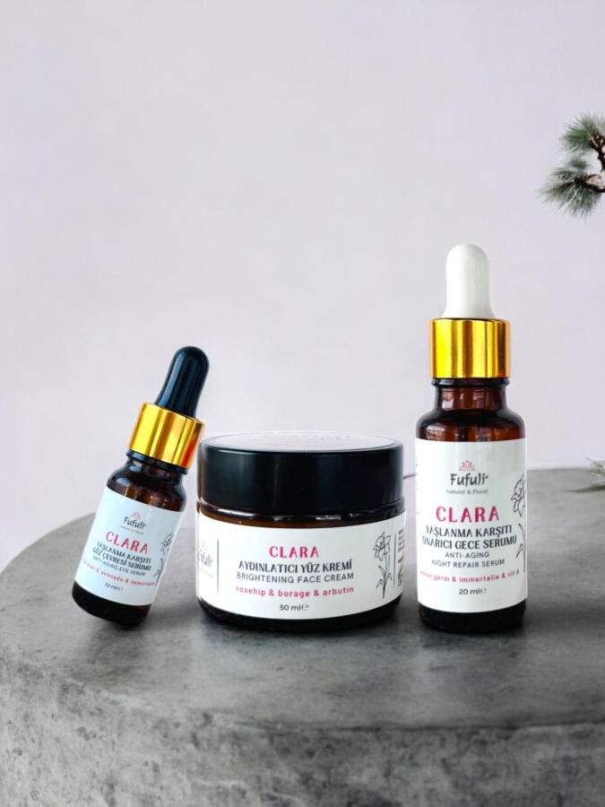 Lekeli Ciltler İçin Aydınlatıcı Set - Fufuli Natural & Floral