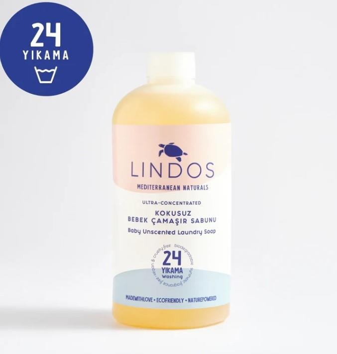 Lindos Çamaşır Sabunu - Kokusuz Bebek - 600ml - Lindos