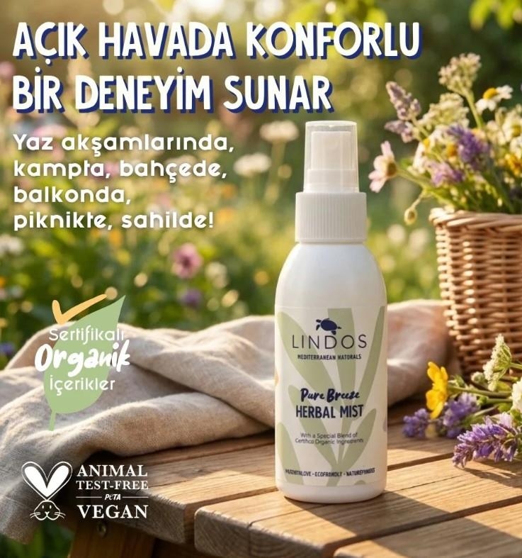 Lindos Doğal Sitronella ve Limon Otu Etkili Herbal Mist Vücut Spreyi - Lindos
