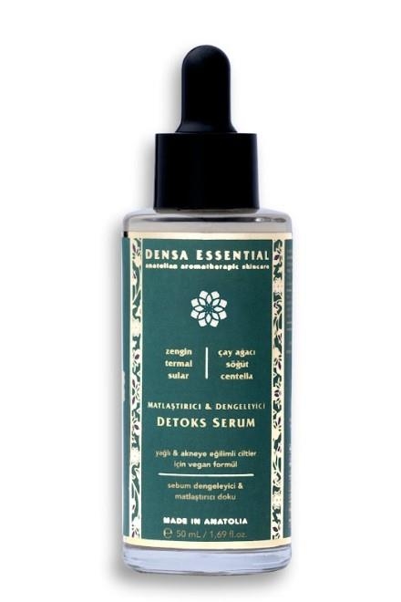 Matlaştırıcı & Dengeleyici Detoks Serum 50 ml - Akne/Sivilce, Komedon, Siyah Nokta Karşıtı & Gözenek Sıkılaştırıcı - Densa Essential