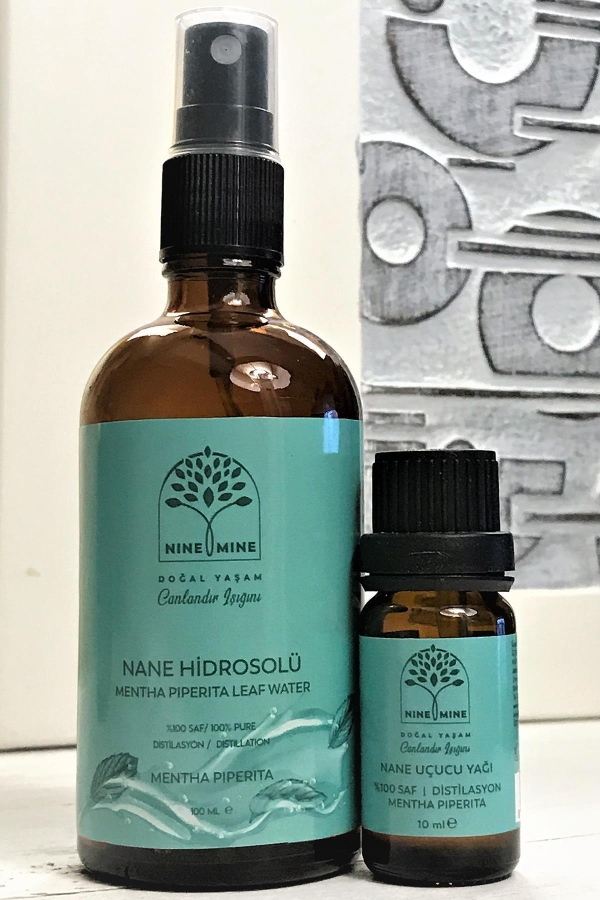 Nane Uçucu Yağı - 10ml & Nane Hidrosolü - 100ml - Nine And Mine Doğal Yaşam