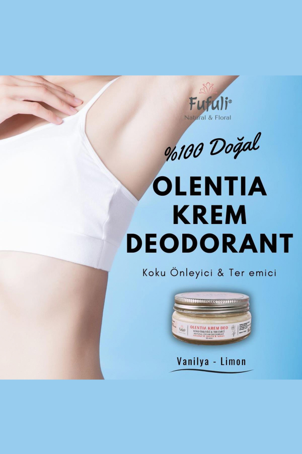 Olentıa Krem Deo (Vanilya-Limon) - 50ml - Fufuli Natural & Floral