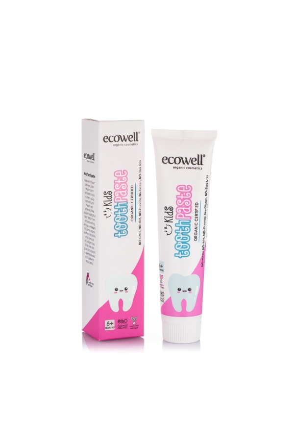 Organik Bebek&Çocuk Diş Macunu - 75gr - Ecowell