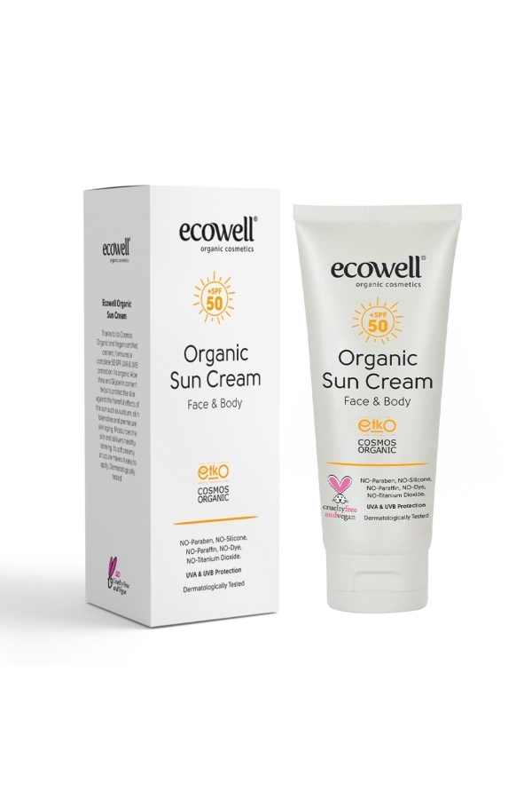 Organik Güneş Kremi 50 Spf - 110gr - Ecowell