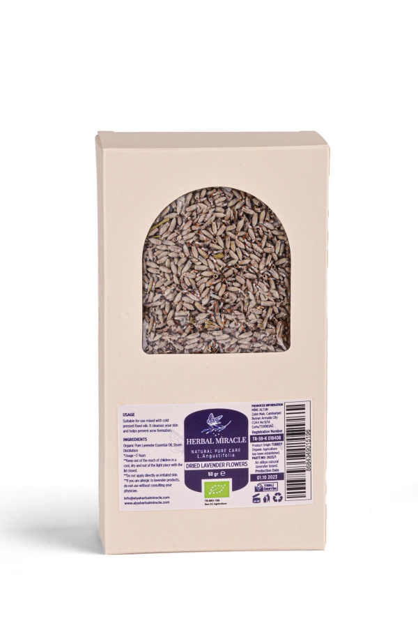 Organik Kurutulmuş Lavanta Bitki Çayı - 50gr - Herbal Miracle Natural Pure Care