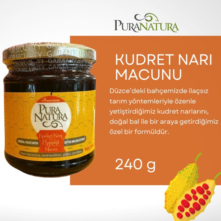 Pura Natura Kudret Narı Özlü Bitkisel Macun Katkısız ve Doğal - Pura Natura