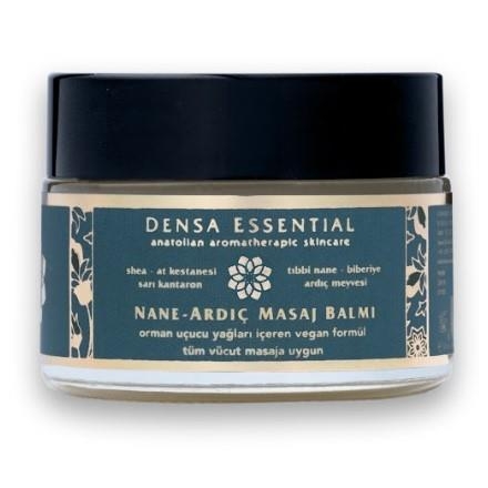 Rahatlatıcı & Ferahlatıcı Nane - Ardıç Masaj Balmı 50 ml /Vücut & SPA Masajı/ Besleyici&Nemlendirici - Densa Essential