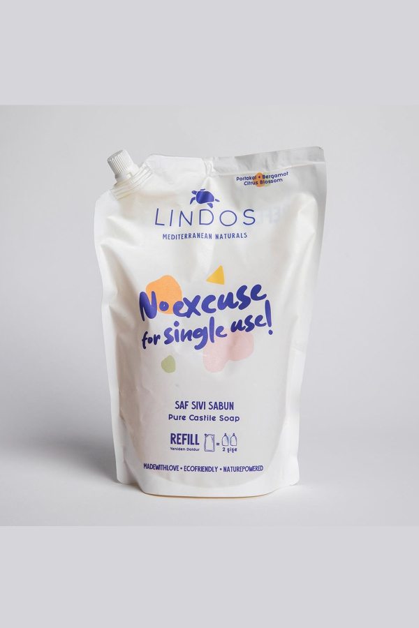 Saf Sıvı Kastil Sabunu - 1200ml - Lindos