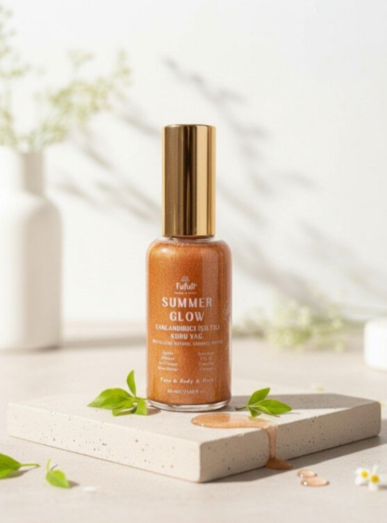 Summer Glow Canlandırıcı Işıltılı Kuru Yağ - Fufuli Natural & Floral