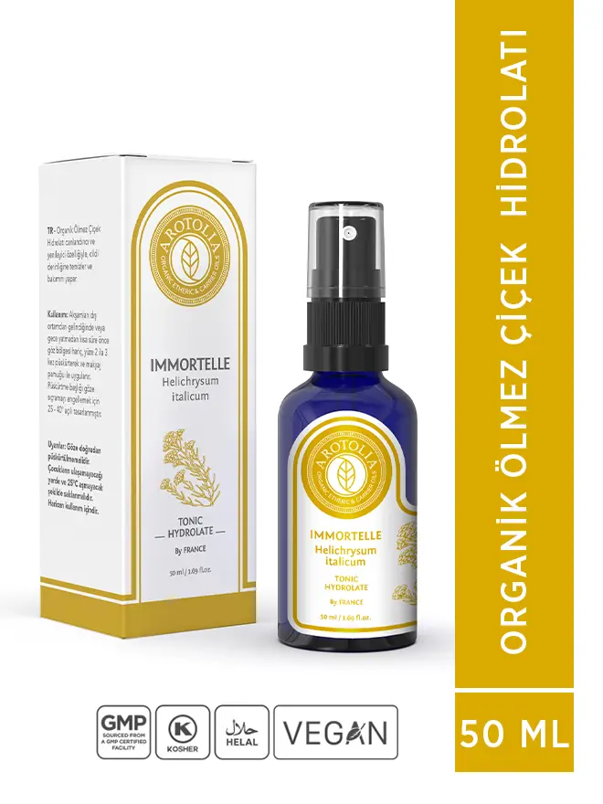 Organik Ölmezçiçek Hidrolatı 50 ml — IMMORTELLE